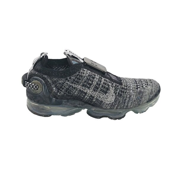 Nike VaporMax‎ 2023 Flyknit Slip On Sneakers Black Gray Running Shoes - Picture 1 of 10
